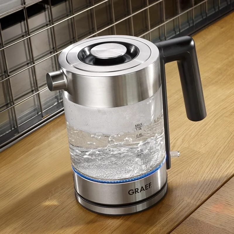 Graef Duurzame Waterkoker Glas en RVS