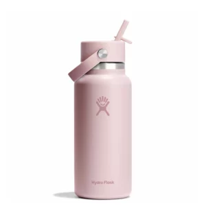 Hydro Flask drinkfles Wide Mouth met rietjesdop trillium roze 946 ml SKU 332678 EAN 0810096853929