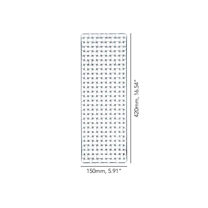 Nachtmann Bossa Nova Bord van kristalglas 42x15 cm Gevlochten serveerplank SKU 81412