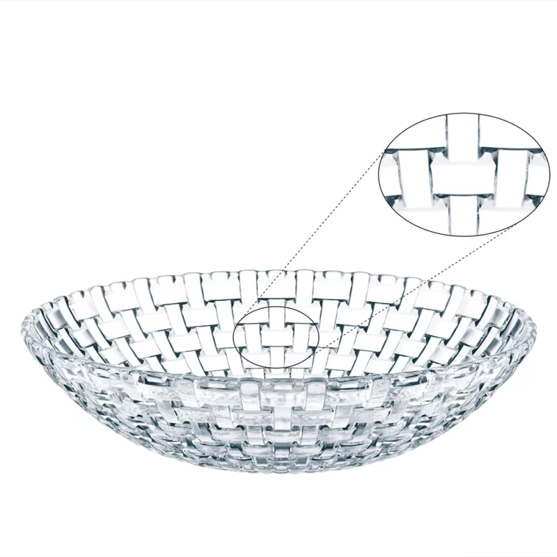 Nachtmann Bossa Nova Schaal van kristalglas ⌀ 30 cm met patroon SKU 77688