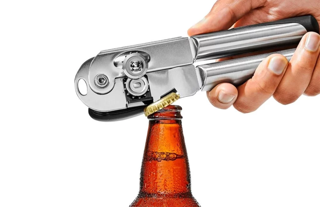 OXO Blikopener SteeL met extra grote knop handwas website SKU 58081