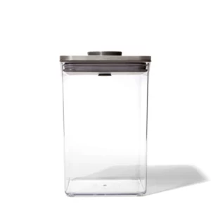 OXO Voorraadbus POP SteeL groot vierkant medium 4,2 liter pot SKU 3118200