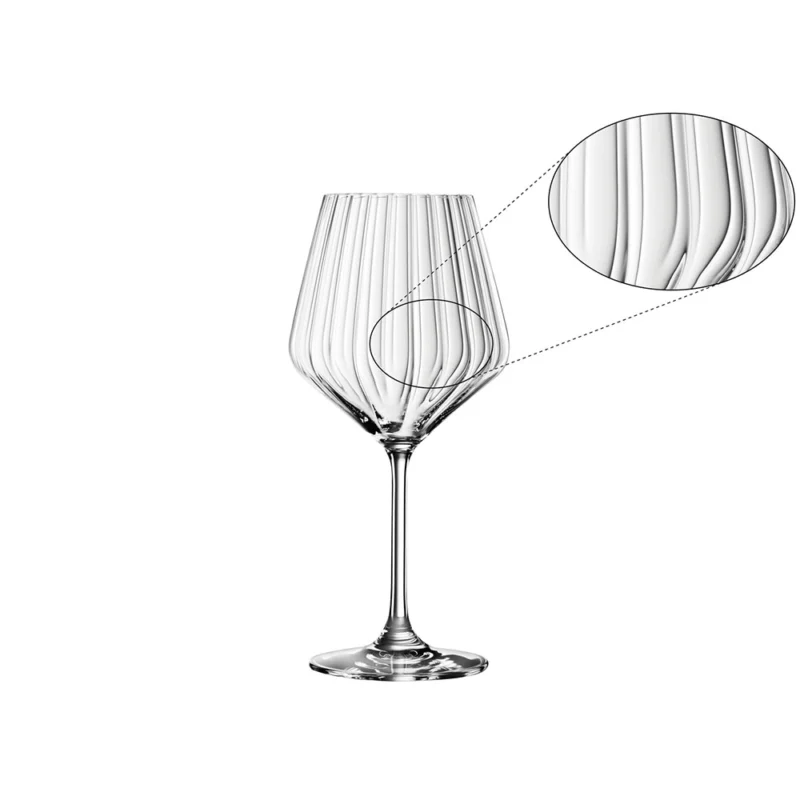 Spiegelau Lifestyle Bourgogneglas Geribbeld Kristalglas