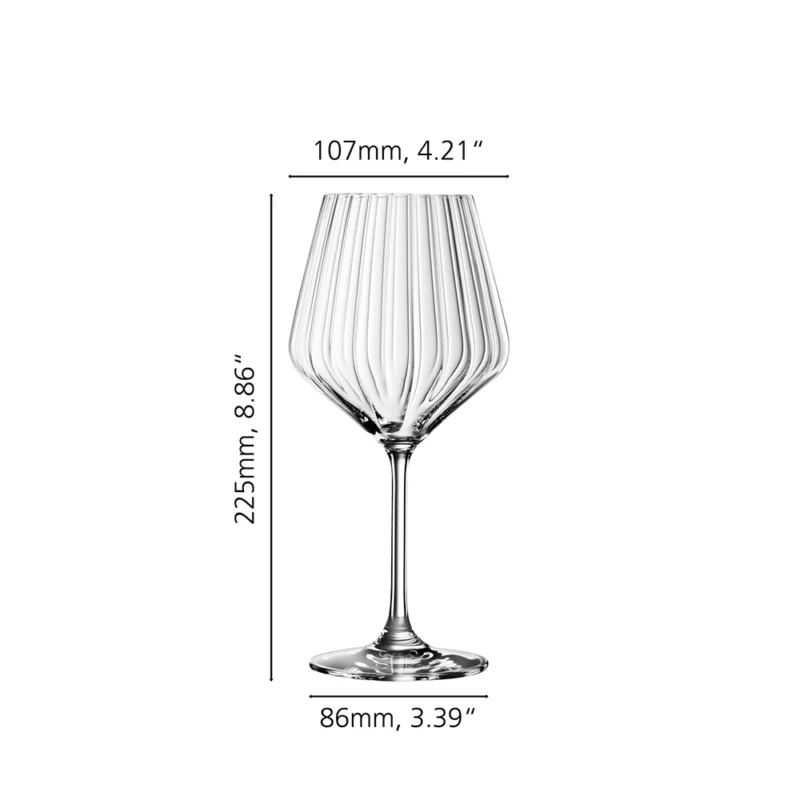 Spiegelau Lifestyle Bourgogneglas geribbeld